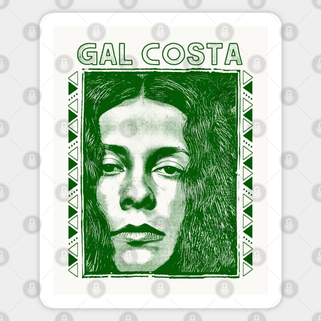 Gal Costa \/\/ Retro Original Fan Art Design Sticker by DankFutura